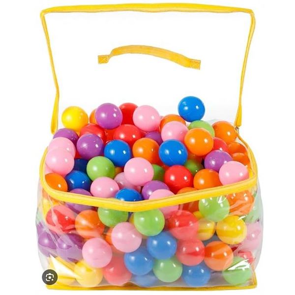 Yeios 120 Plastic Ball Pit Balls, 7 Colours