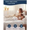 Image 1 : Lane Linen Organic Cotton White Bed Sheets, 4 Piece