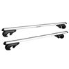 Image 1 : Universal Car Roof Rack Silver With Key Lock