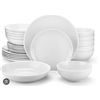 Image 1 : Coupe White Porcelain 24 Piece Dinnerware Set