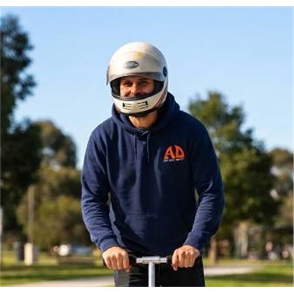 Griffin GS 510 Motorcycle Helmet White Red Stripe