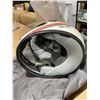 Image 5 : Griffin GS 510 Motorcycle Helmet White Red Stripe