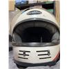 Image 6 : Griffin GS 510 Motorcycle Helmet White Red Stripe