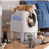 Image 1 : Self Cleaning Cat Litter Box