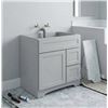 Image 1 : White Bathroom Vanity Cabinet 30x22x33 Inch
