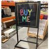 Image 1 : Black Metal Sign Stand 22.5 x 28 Inch Frame