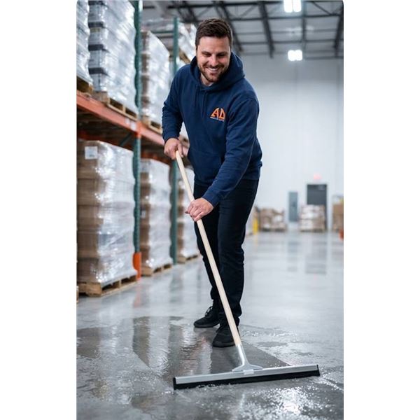 VALU+ Floor Squeegee With Wooden Handle