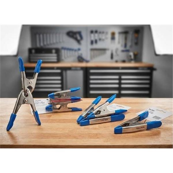 Tooltech 1" Spring Clamps, 7-Pack, Cushion Grip