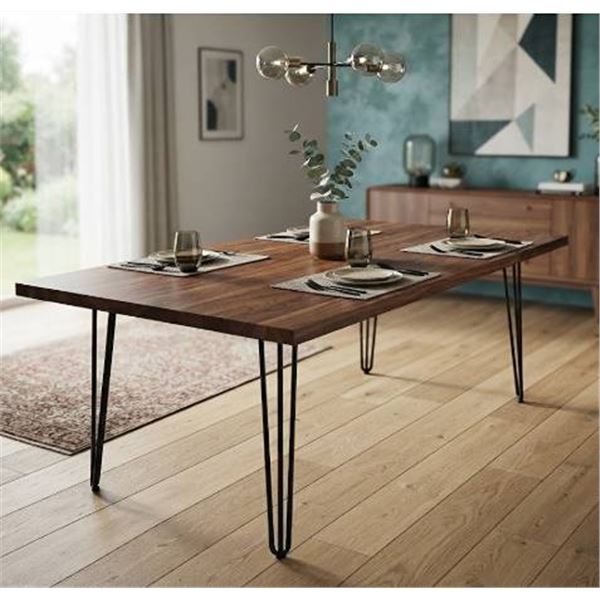 Rectangular Wood Dining Table 71x35.5x30 in