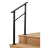 Image 1 : Metal Stair Handrail Kit, 2-Post, Wall Mount