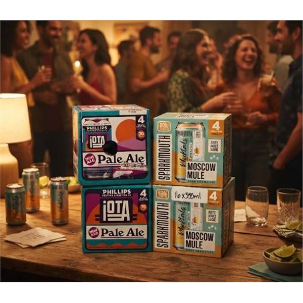 Non-Alc Moscow Mule & Pale Ale 4x355ml Packs