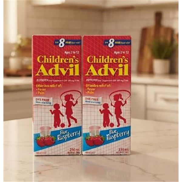 Children's Advil Blue Raspberry, 2 x 230 mL