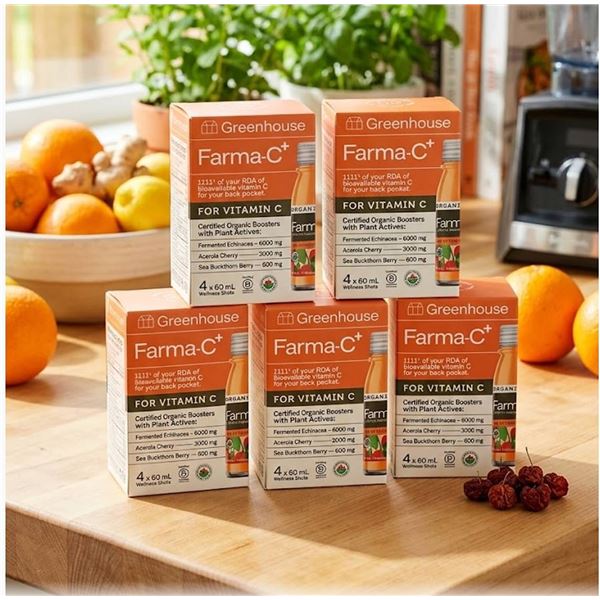 Greenhouse Farma-C+ Vitamin C Drink 5x4x66ml