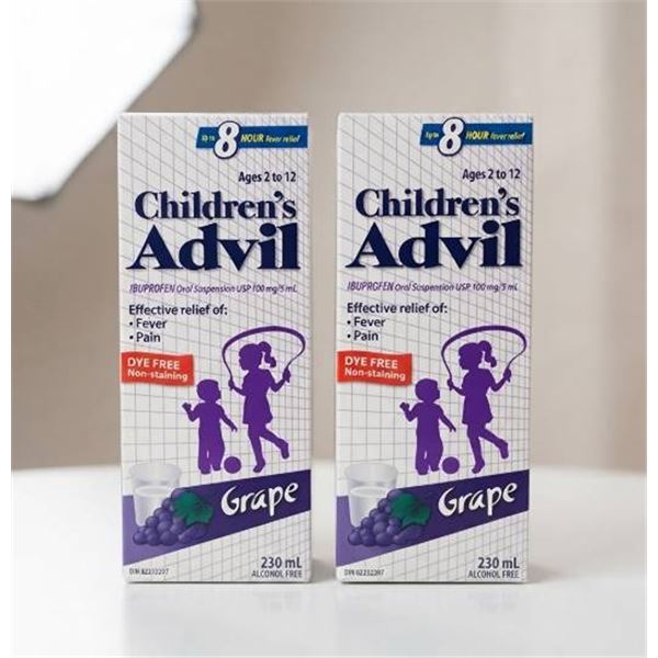 Children's Advil Grape Oral Suspension 2x230mL