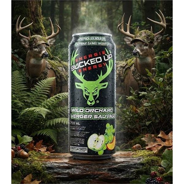 Bucked Up Energy Wild Orchard 11x355ml Cans