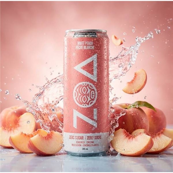 White Peach Zero Sugar Energy Drink 12x355ml