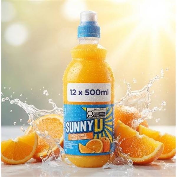 SunnyD Smooth Orange Juice 500ml, 12 Pack