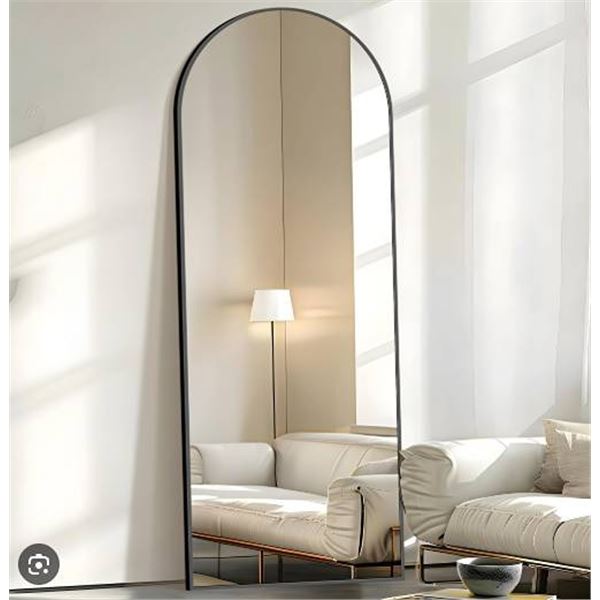 Cofeny 64x21" Full Length Black Mirror