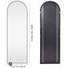 Image 2 : Cofeny 64x21" Full Length Black Mirror