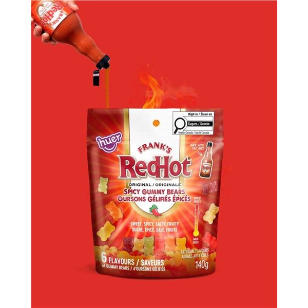 Frank's RedHot Spicy Gummy Bears 700g Bag