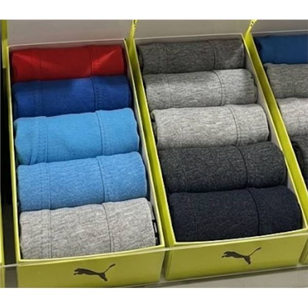 Puma Boys' 8 Pack Cotton Boxer Briefs Medium