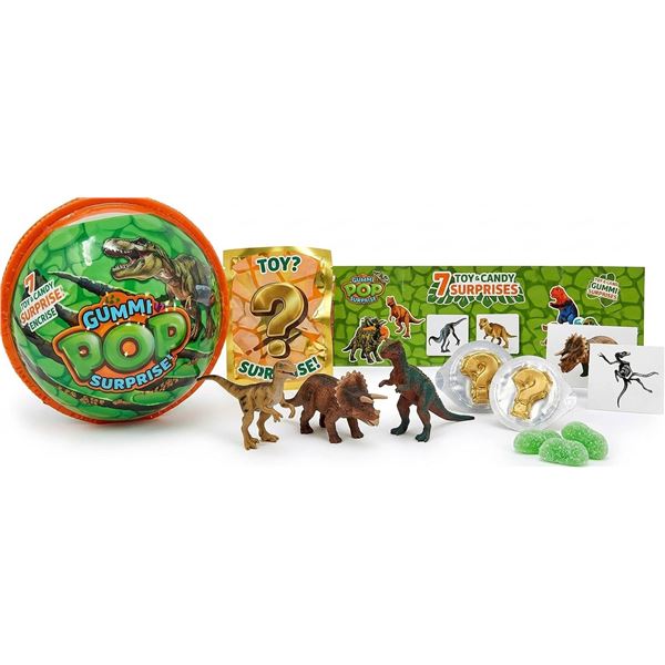 Gummi Pop Surprise Dinos 7 Surprises Pack
