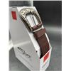 Image 4 : Silver Jeans Co. M/M Brown Tooled Leather Belt