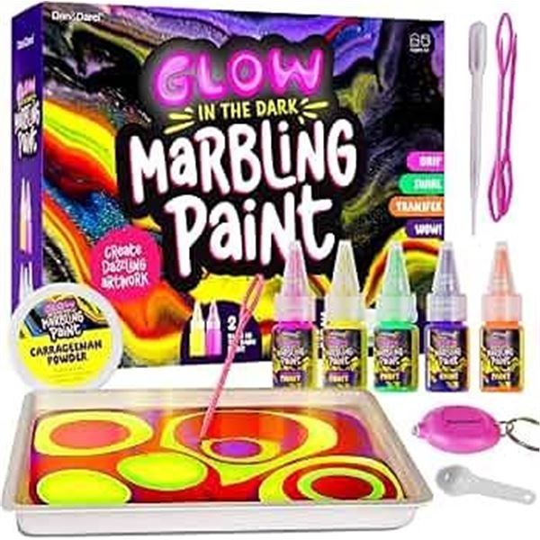Dan&Darci Glow in the Dark Marbling Paint Kit
