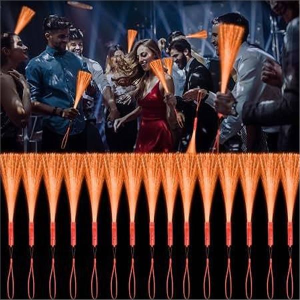YOFOBU 30pcs Fiber Optic Wands Orange