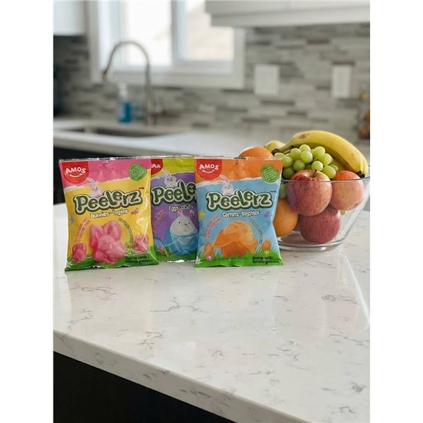 Pack of 38 Amos Peelerz Gummy Candy Bags