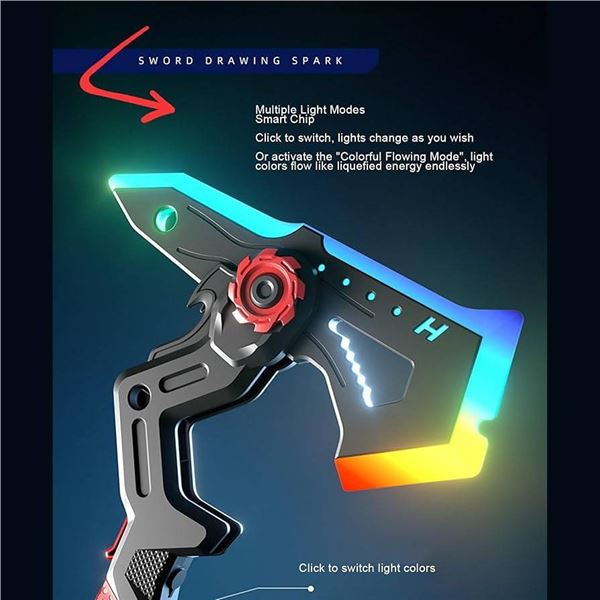 BONKZEBU LED Light Up Rotating Toy Axe