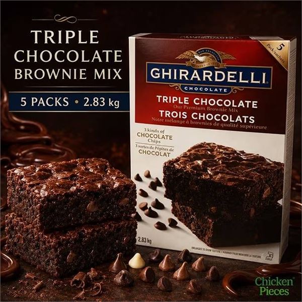 Ghirardelli Triple Chocolate Brownie Mix 2.83 kg