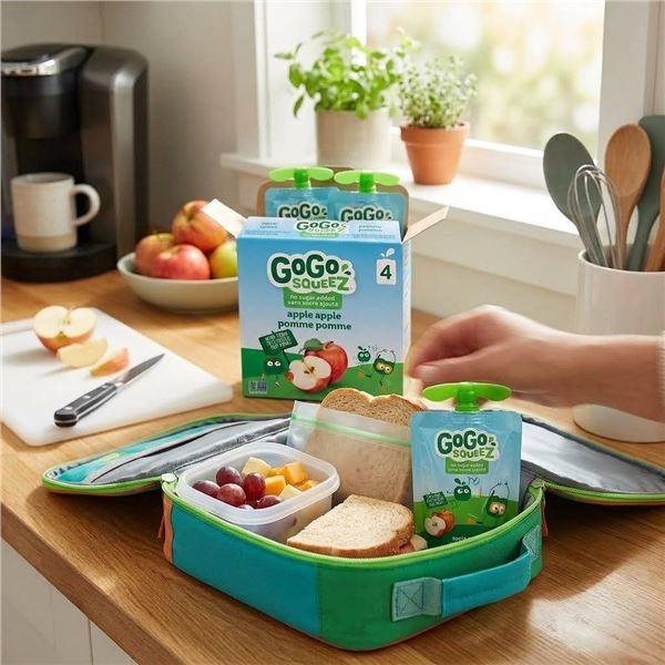 6 Boxes GoGo squeeZ Apple Apple 4x90g Each