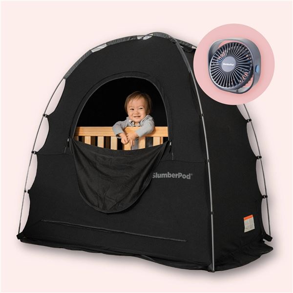 SlumberPod Black & Gray 3.2 Combo with Fan