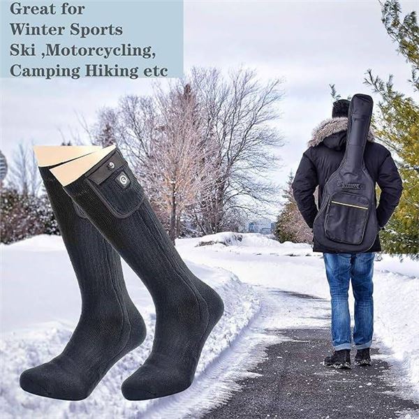 SNOW DEER Heated Socks XL With Charger