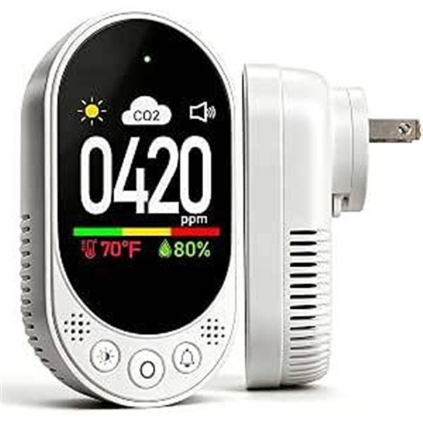 2 Carbon Monoxide Detector Plug-In Alarms