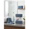 Image 1 : Serene Home 3-Pack Blue Cotton Hand Towels