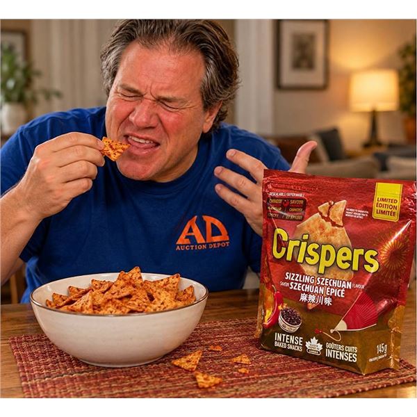 Crispers Sizzling Szechuan Crackers 12x145g