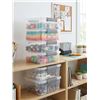 Image 1 : 6 Clear Plastic Bins With Lids