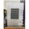 Image 2 : 6 Clear Plastic Bins With Lids