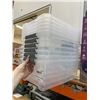 Image 3 : 6 Clear Plastic Bins With Lids