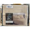 Image 2 : Comfy 4-Piece Queen Bamboo Sheet Set Beige