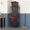 Image 1 : Trinity 5-Tier Storage Bin Rack With 4 Bins