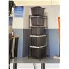 Image 5 : Trinity 5-Tier Storage Bin Rack With 4 Bins