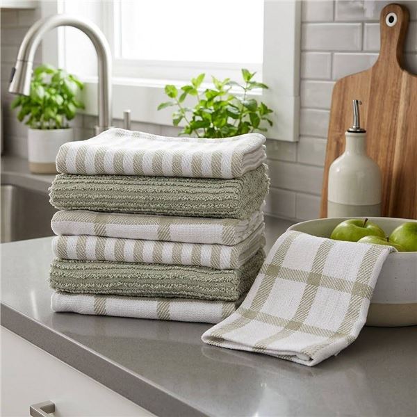 Kitchen Works Cotton Kitchen Towels Set of 6