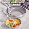 Image 1 : GreenPan Stainless Steel Frying Pan Set, 3 Pc