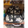 Image 2 : Floral Print Zip Tote Bag with Shoulder Strap