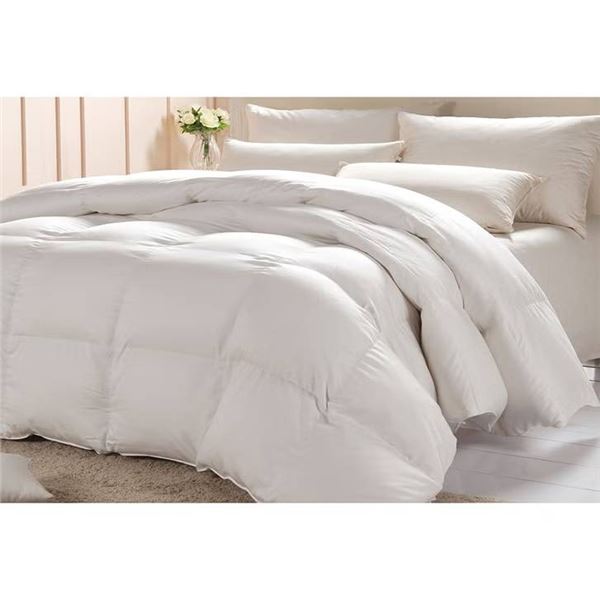 King White Goose Down Duvet 100% Cotton