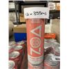 Image 2 : ZOA White Peach 355ml Energy Drink, 12-Pack
