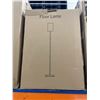 Image 3 : Light Brown Metal And Cloth Floor Lamp